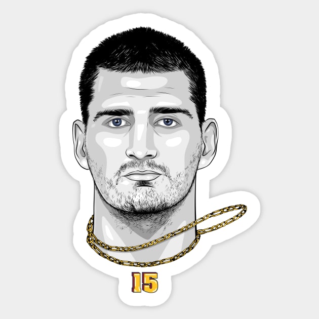 Jokic Sticker by Midnight Run Studio